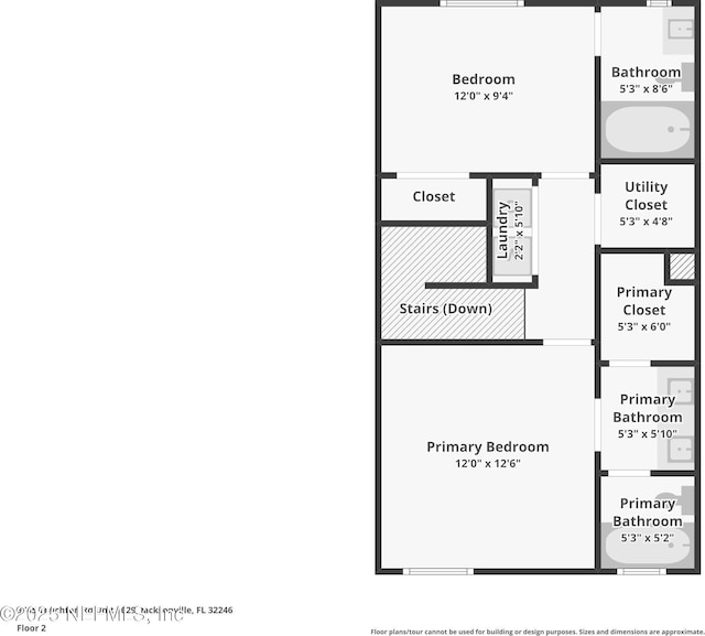 9745 Touchton Rd Unit 1629, Jacksonville, FL 32246 - floor plan