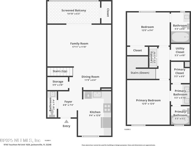9745 Touchton Rd Unit 1629, Jacksonville, FL 32246 - floor plan