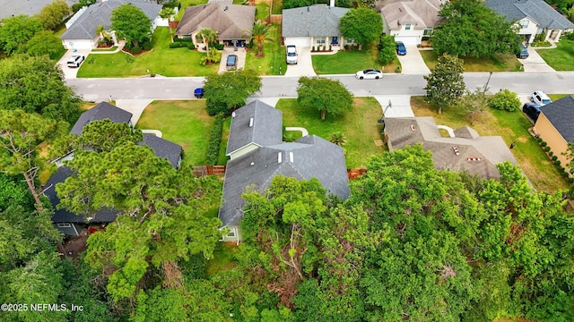 aerial perspective of suburban area