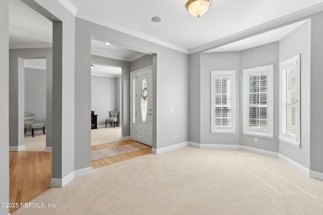 5698 Grand Cayman Rd, Jacksonville, FL 32226 - empty room with light colored carpet, crown molding, and baseboards