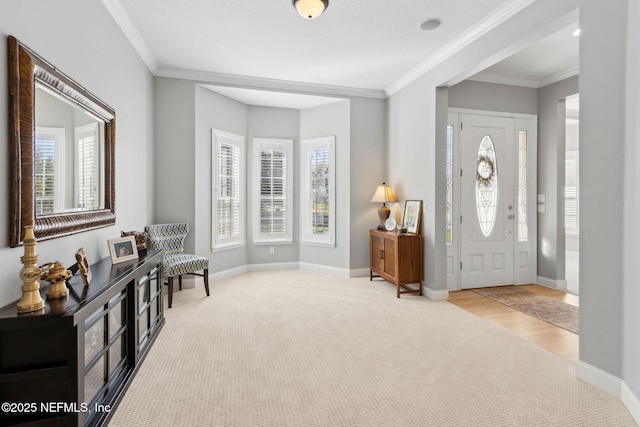 5698 Grand Cayman Rd, Jacksonville, FL 32226 - foyer entrance with crown molding and baseboards