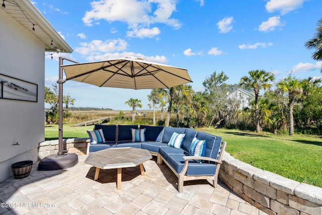 5698 Grand Cayman Rd, Jacksonville, FL 32226 - view of patio with an outdoor hangout area