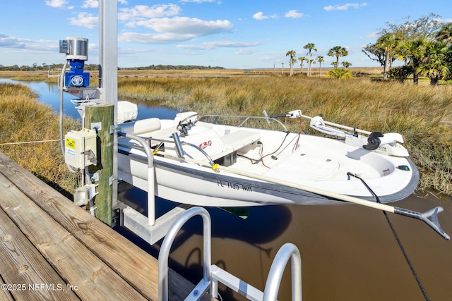 5698 Grand Cayman Rd, Jacksonville, FL 32226 - dock area with a water view and boat lift