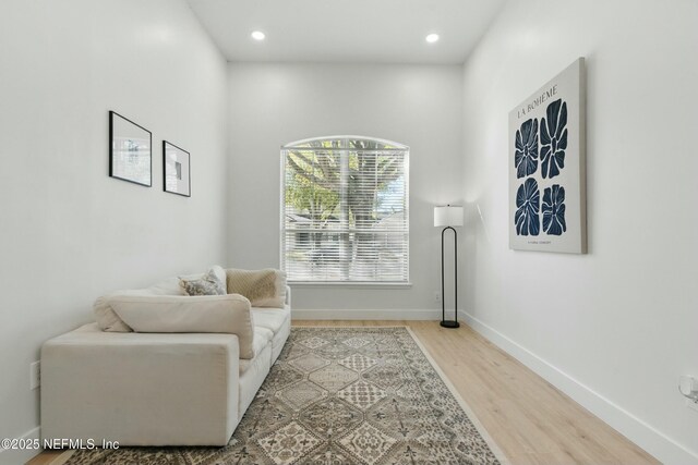 3852 Westridge Dr, Orange Park, FL 32065 - living area with recessed lighting, baseboards, and light wood-style floors