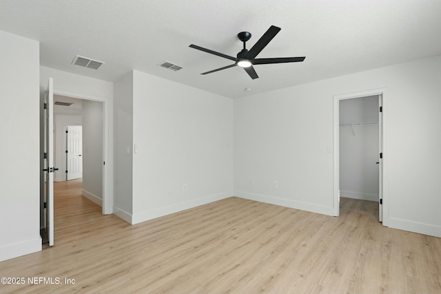 3852 Westridge Dr, Orange Park, FL 32065 - unfurnished bedroom with visible vents, light wood-type flooring, and baseboards