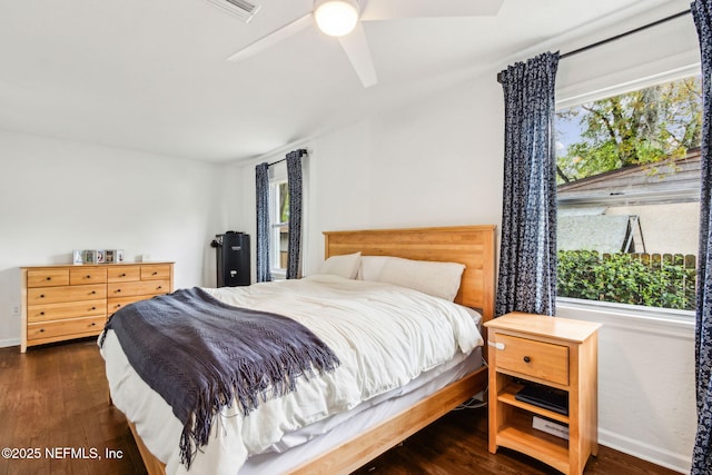 1171 Scotten Rd, Jacksonville, FL 32205 - bedroom with baseboards, wood finished floors, and a ceiling fan