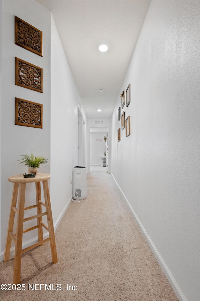 79 Coastline Way, Saint Augustine, FL 32092 - hallway with baseboards, visible vents, and carpet