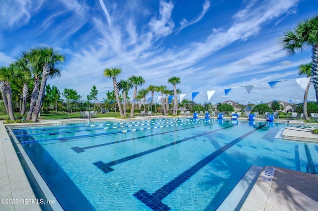 community pool featuring a patio