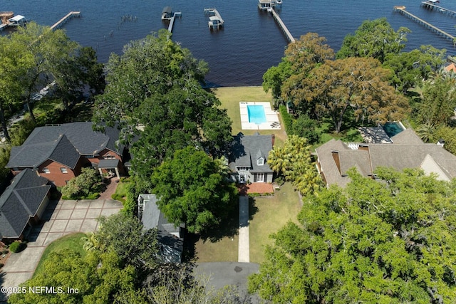 1301 Redbud Ln, Jacksonville, FL 32207 - bird's eye view of a large body of water and a pool area