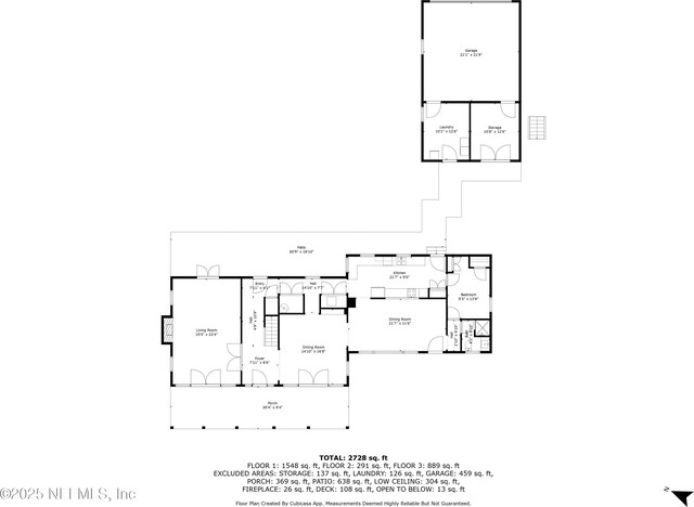 1301 Redbud Ln, Jacksonville, FL 32207 - floor plan / room layout