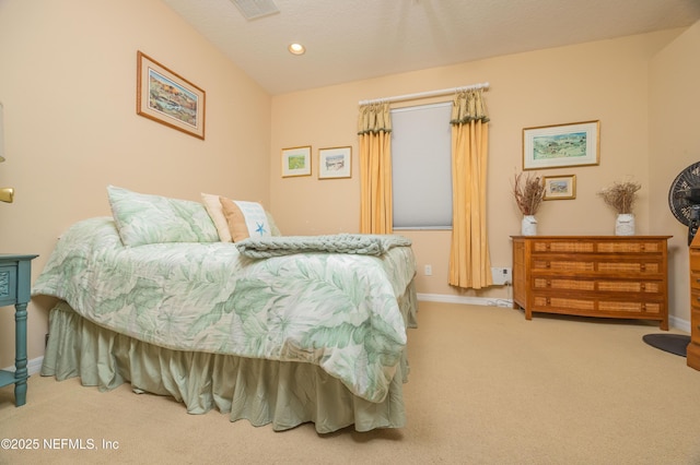 784 Crestwood Dr, Saint Augustine, FL 32086 - bedroom with baseboards, visible vents, recessed lighting, and carpet