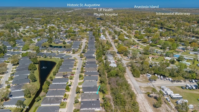 784 Crestwood Dr, Saint Augustine, FL 32086 - birds eye view of property featuring a residential view