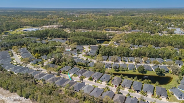 784 Crestwood Dr, Saint Augustine, FL 32086 - aerial view featuring a water view, a view of trees, and a residential view