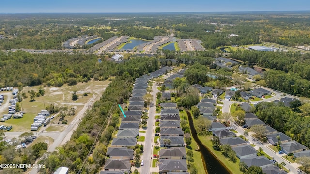 784 Crestwood Dr, Saint Augustine, FL 32086 - birds eye view of property with a forest view, a residential view, and a water view