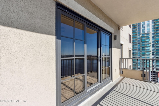 view of balcony