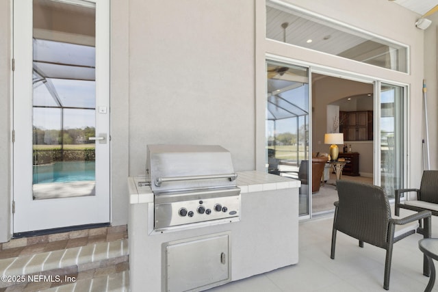 1193 Queens Harbor Blvd, Jacksonville, FL 32225 - view of patio / terrace with an outdoor kitchen and grilling area