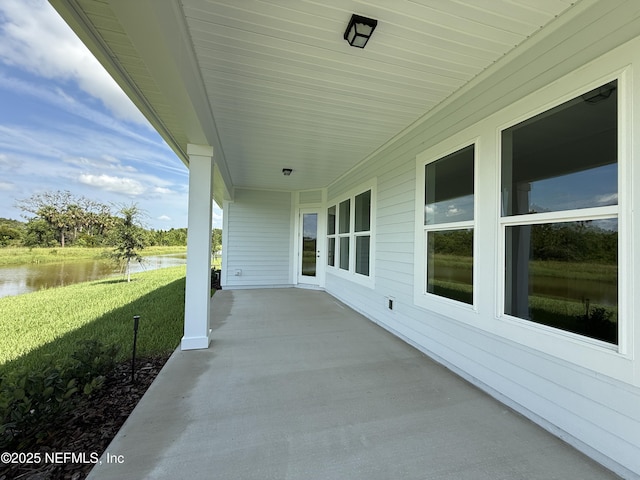 294 Lamego Ln, Saint Augustine, FL 32095 - view of patio with a water view