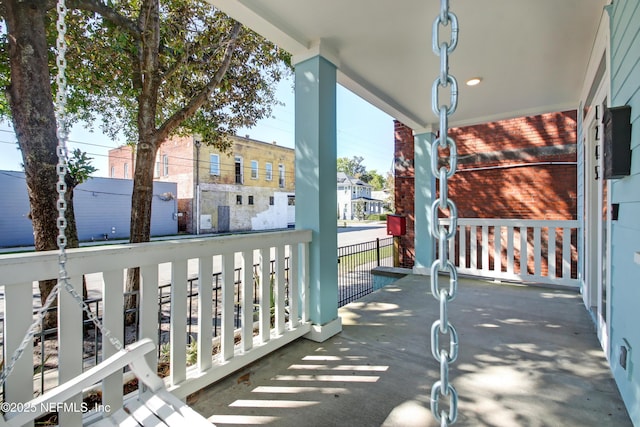 balcony with a porch