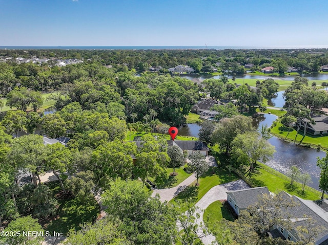 6260 Highlands Ct, Ponte Vedra Beach, FL 32082 - aerial perspective of suburban area featuring a nearby body of water and a tree filled landscape