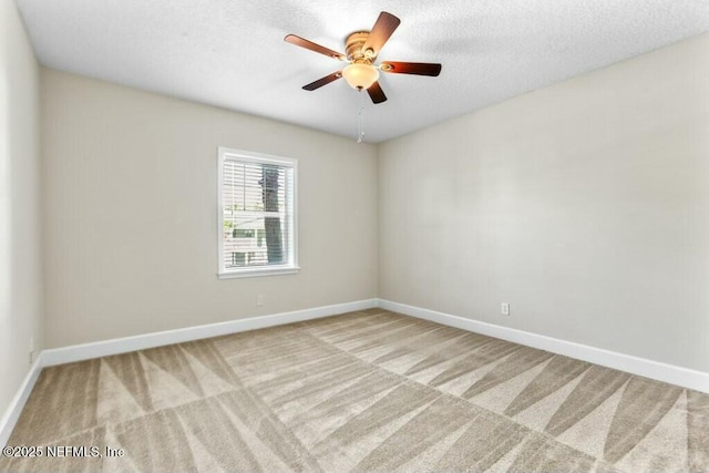 3434 Blanding Blvd Unit 201, Jacksonville, FL 32210 - carpeted empty room featuring baseboards, a textured ceiling, and ceiling fan