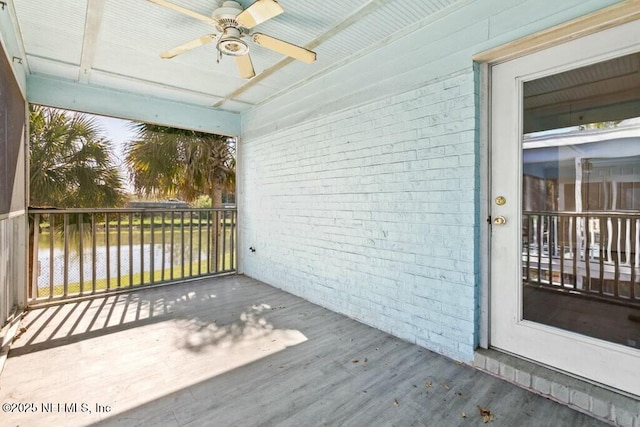 3434 Blanding Blvd Unit 201, Jacksonville, FL 32210 - wooden terrace with a ceiling fan