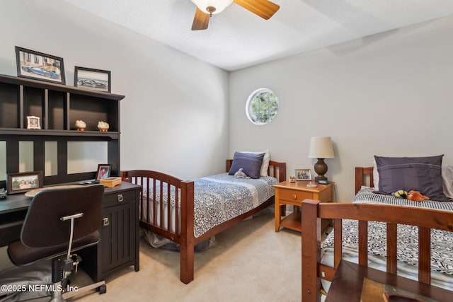 95062 Mackinas Cir, Fernandina Beach, FL 32034 - bedroom featuring light colored carpet and ceiling fan