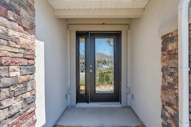116 Providence Dr, Saint Augustine, FL 32092 - property entrance with stucco siding