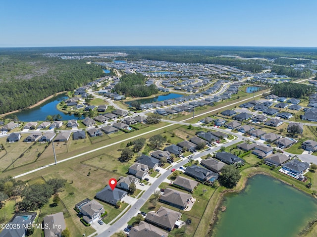 116 Providence Dr, Saint Augustine, FL 32092 - drone / aerial view featuring a water view and a residential view