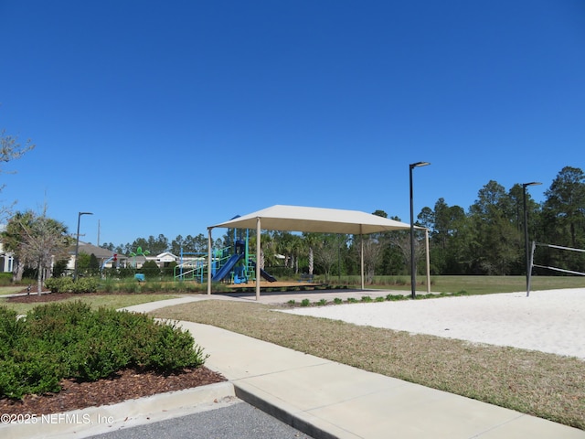 3282 Little Fawn Ln, Green Cove Springs, FL 32043 - surrounding community featuring volleyball court and playground community