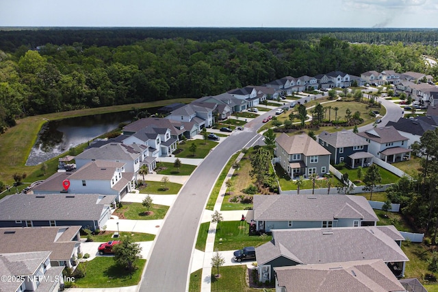 212 Fawnwood St, Saint Johns, FL 32259 - birds eye view of property with a water view, a view of trees, and a residential view