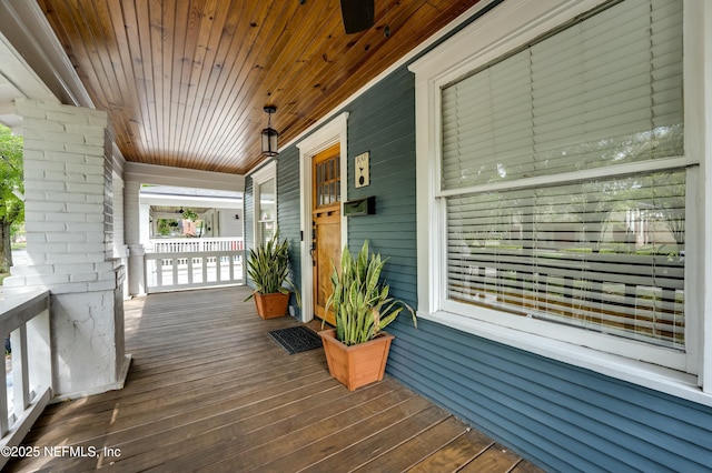 2855 Post St, Jacksonville, FL 32205 - wooden terrace with covered porch