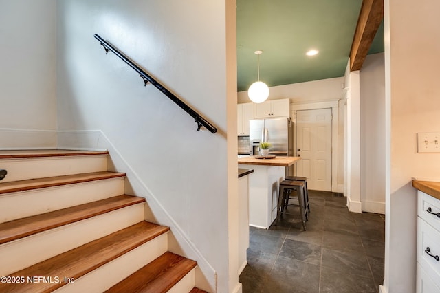 2855 Post St, Jacksonville, FL 32205 - staircase with recessed lighting