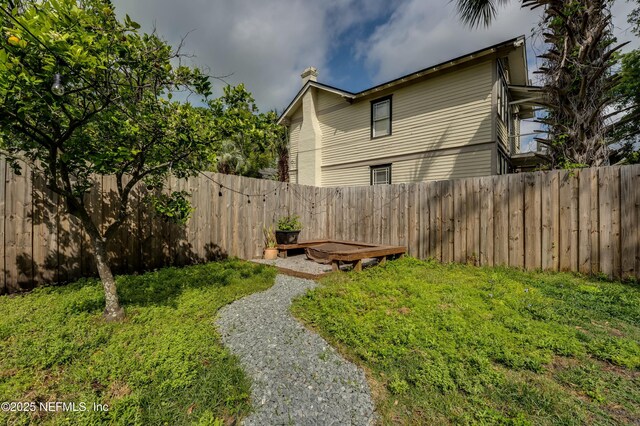 2855 Post St, Jacksonville, FL 32205 - view of yard featuring a fenced backyard