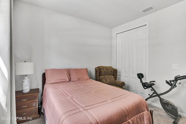 12424 Shady Bridge Trl, Jacksonville, FL 32258 - carpeted bedroom with visible vents, a closet, and baseboards