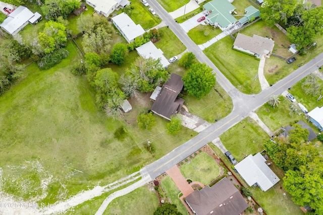 aerial view featuring a residential view
