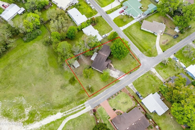 birds eye view of property featuring a residential view