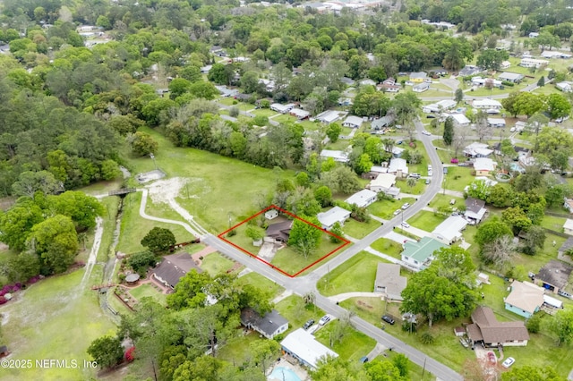 bird's eye view featuring a residential view