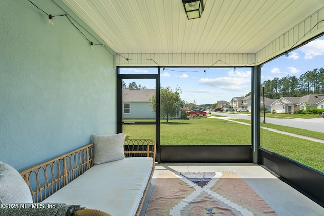 14 Balmoral Castle Dr, Saint Johns, FL 32259 - sunroom / solarium featuring a residential view