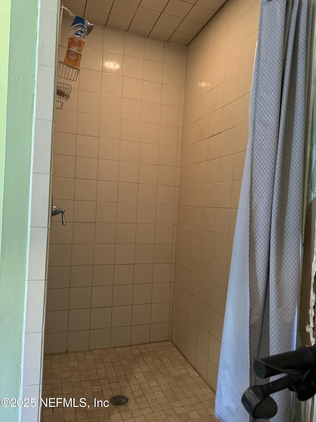 1103 Palm Cir, Jacksonville Beach, FL 32250 - bathroom featuring tiled shower