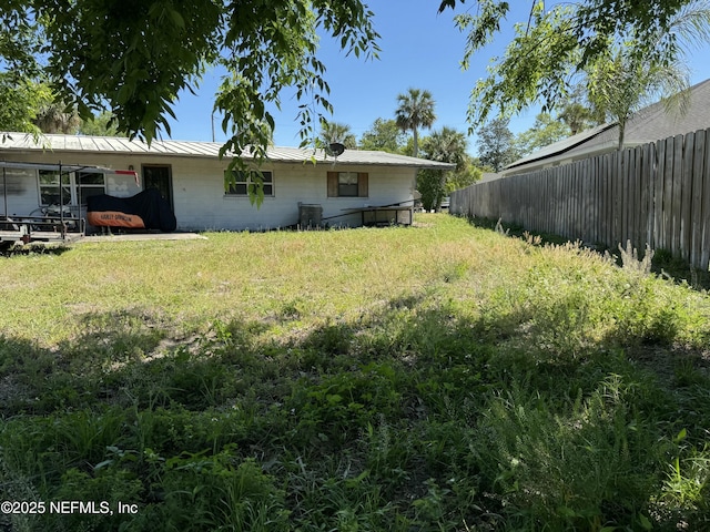 1103 Palm Cir, Jacksonville Beach, FL 32250 - view of yard with fence