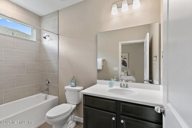 270 King George Ave, Saint Augustine, FL 32092 - ensuite bathroom with toilet, shower / bath combination, vanity, and ensuite bathroom