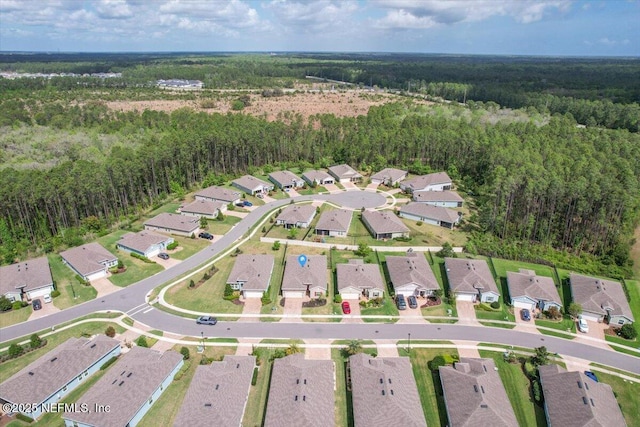 270 King George Ave, Saint Augustine, FL 32092 - birds eye view of property with a wooded view and a residential view