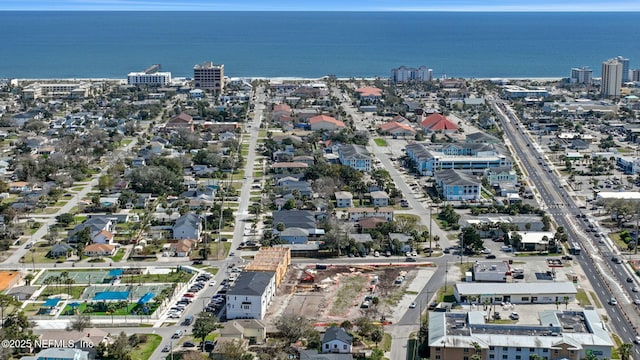 17 N Beach Way, Jacksonville Beach, FL 32250 - birds eye view of property with a city view and a water view