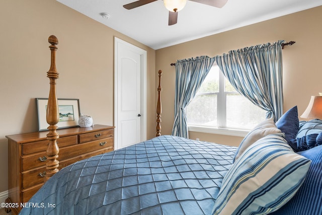 9 Cypresswood Dr, Palm Coast, FL 32137 - bedroom featuring a ceiling fan