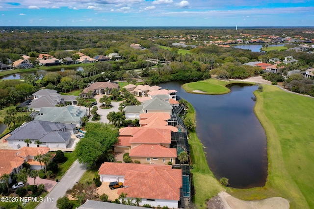 9 Cypresswood Dr, Palm Coast, FL 32137 - bird's eye view featuring view of golf course, a residential view, and a water view