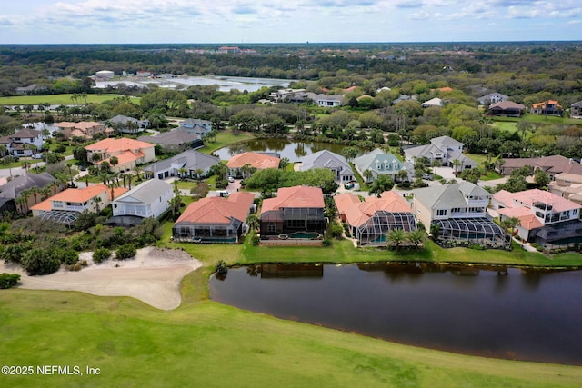 9 Cypresswood Dr, Palm Coast, FL 32137 - aerial view with a residential view and a water view