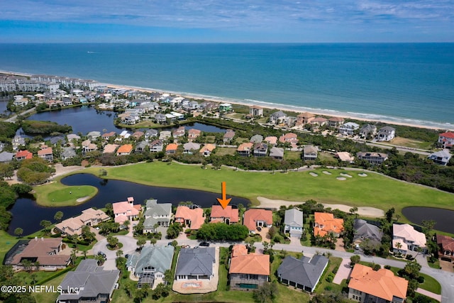 9 Cypresswood Dr, Palm Coast, FL 32137 - birds eye view of property featuring view of golf course, a residential view, and a water view