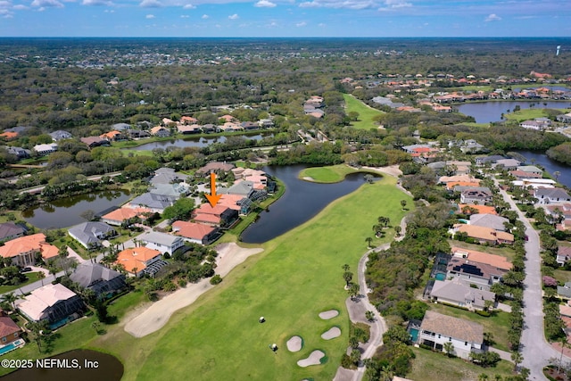 9 Cypresswood Dr, Palm Coast, FL 32137 - aerial view with view of golf course, a residential view, and a water view