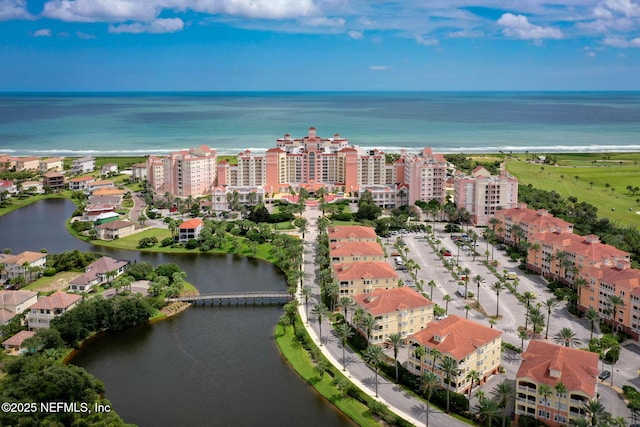 9 Cypresswood Dr, Palm Coast, FL 32137 - aerial view featuring a water view and a view of city