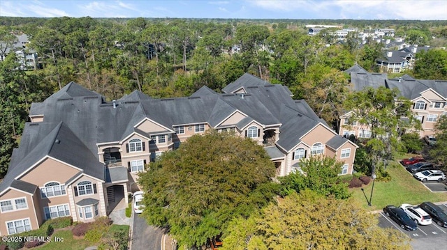 aerial view featuring a residential view